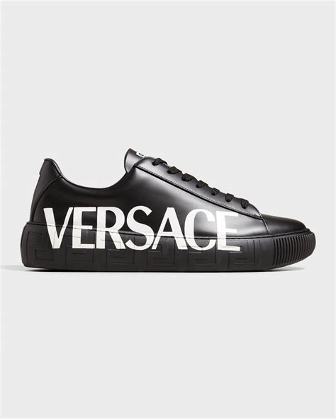 versace collection white leather low-top sneakers|gianni Versace sneakers.